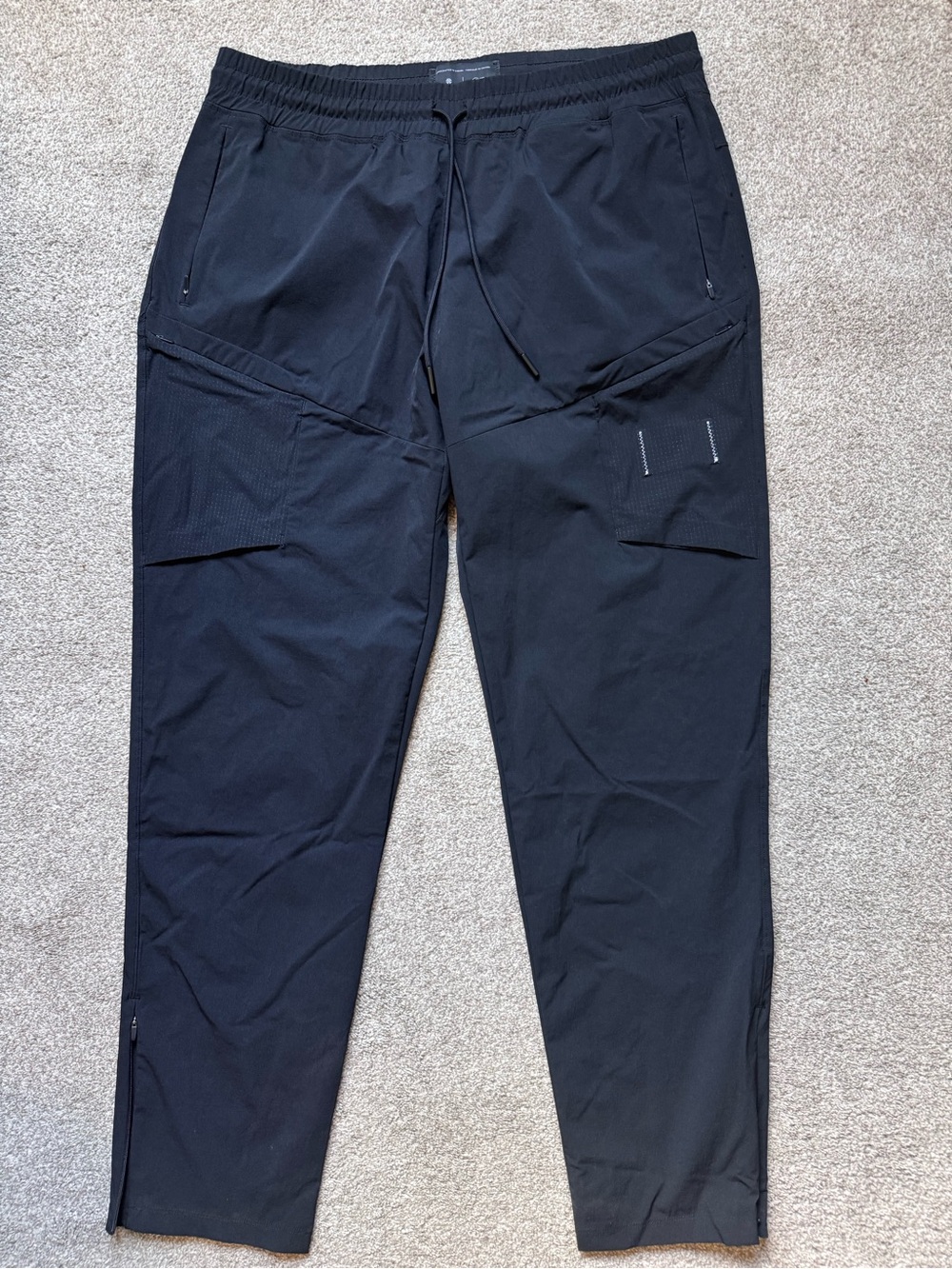 Mens Reigning Champ x Jide Osifeso Nylon Cargo Pants Size Large Black